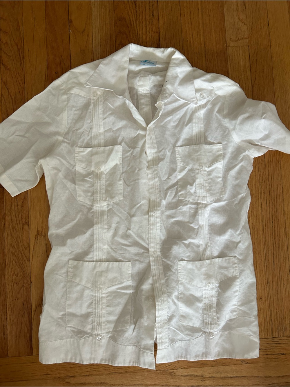 Men's White Short-Sleeve Lightweight Shirt Jacket — Breathable Casual Shirt
